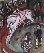 Ernst Ludwig Kirchner German,Circur Rider oil painting
